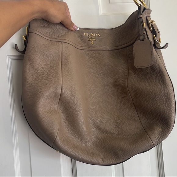 Prada Vitello Diano Leather Hobo Bag - Picture 8 of 12